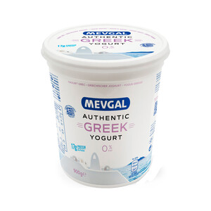 Imagen de MEVGAL Yogur griego natural desnatado 0% 900 g.