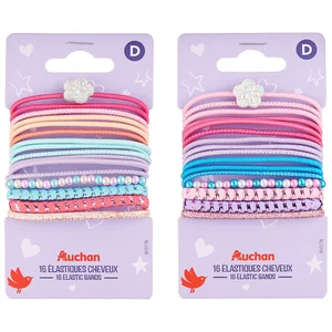 COSMIA Gomas elásticas infantiles con divertidos motivos y colores 16 uds.