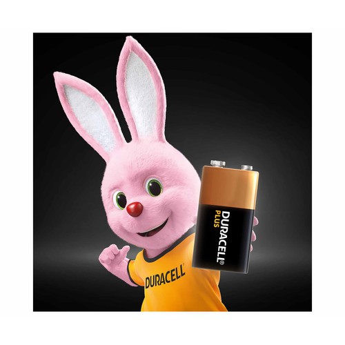Pila alcalina de petaca, 9V, 6LR61, DURACELL.