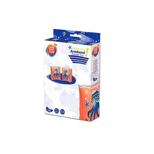 Manguitos hinchables infantiles, medidas 17x12.5x15cm, modelos surtidos, ONE TWO FUN ALCAMPO.