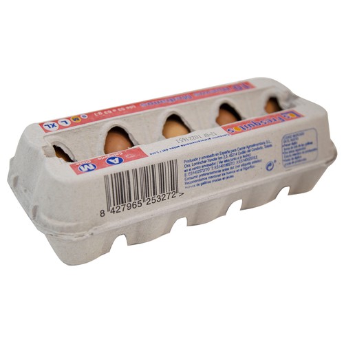 LOS FRESQUITOS Huevos de gallinas en jaulas acondicionadas de categoría A y clase M 10 uds.
