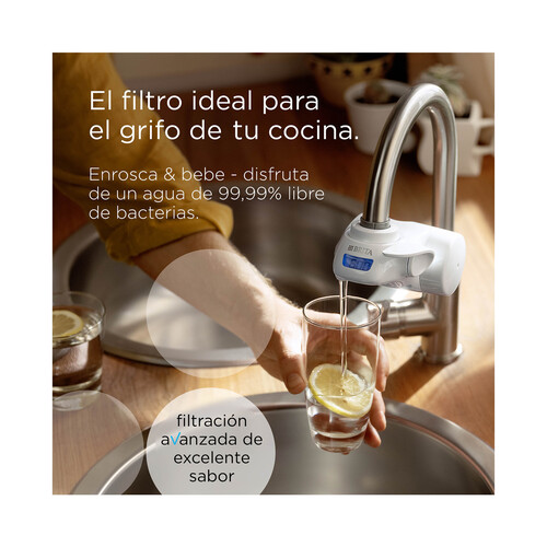 Sistema de filtración de agua para grifo, incluye 1 cartucho para 600 litros, On tap BRITA.