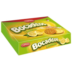 CUÉTARA Galletas rellenas de limón 450 g.