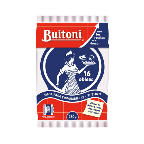 Masa (Obleas) para empanadillas gigantes BUITONI 280 g.