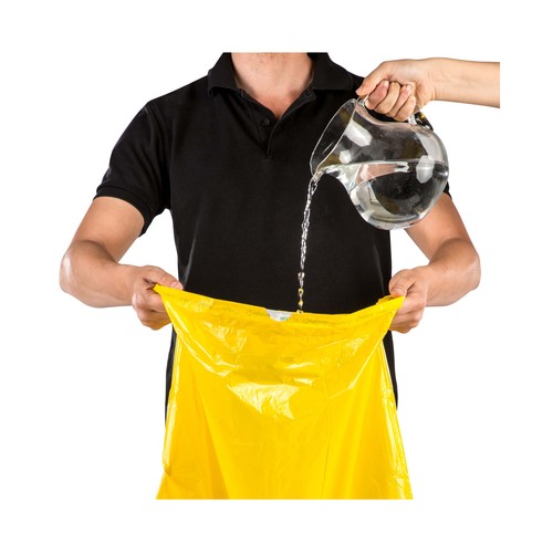 RELEVO Bolsa basura 100 % reciclada amarilla 30 l. 15 uds.