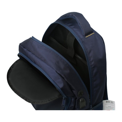 Premium Usb Mochila Azul Marino YOUNG"S ATTITUDE