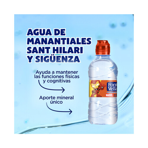 FONT VELLA Agua mineral FONT VELLA. pack de 6 uds x 33 cl.