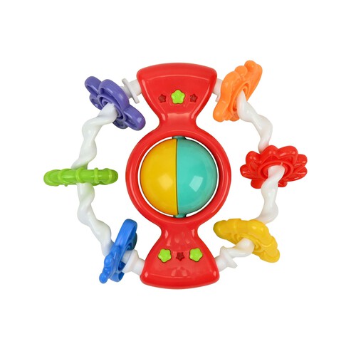 Conjunto de juguetes para bebé con arcoiris y sonajeros, ONE TWO FUN ALCAMPO.