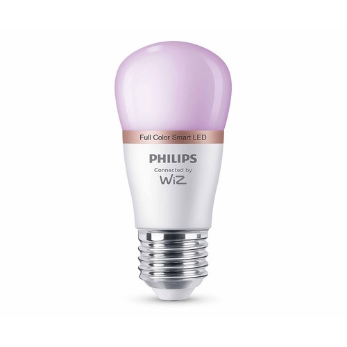 Bombilla Led inteligente E27, WiFi, 4,9W=40W, blanco ajustable + color, 470lm, PHILIPS.