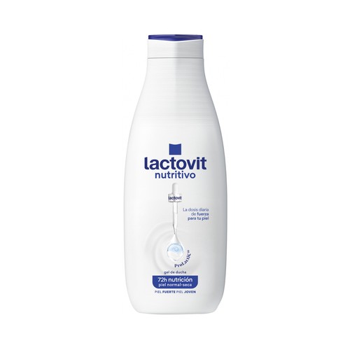 LACTOVIT Nutritivo Gel de baño o ducha nutritivo para pieles normales a secas 550 ml.
