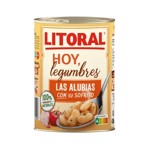 LITORAL Alubias estofadas con ingredientes naturales  430 g.
