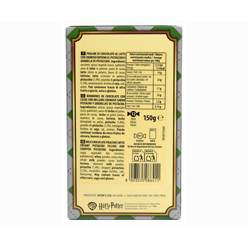 WITORS Bombones snitch de pistacho 150 g.