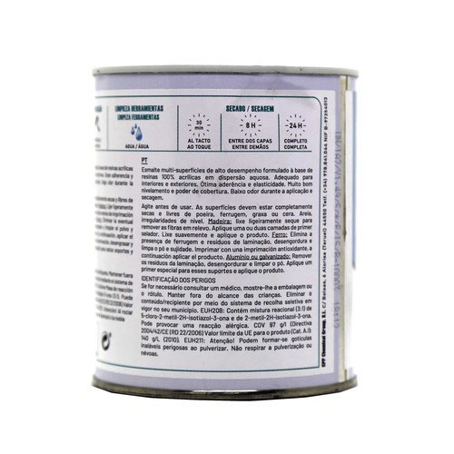 Esmalte acrílico satinado negro, OK, 750ml.