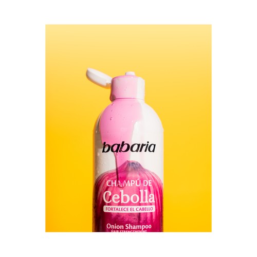BABARIA Champú reparador con cebolla 380 ml.