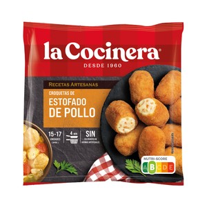Imagen de LA COCINERA Recetas artesanas Croquetas congeladas de estofado de pollo 500 g.