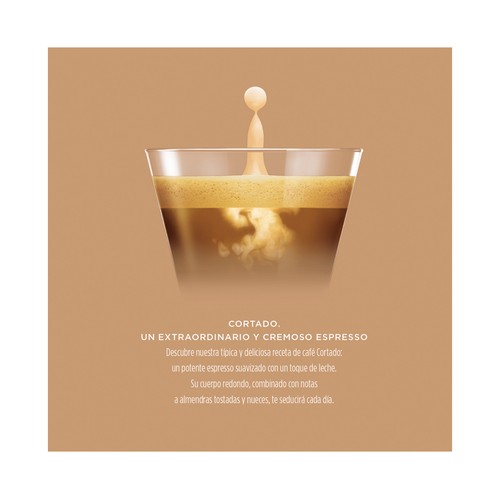 DOLCE GUSTO Café en cápsulas cortado I6, 34 uds.