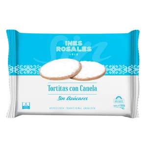 INÉS ROSALES Tortitas con canela sin azúcar 6 uds. 180 g.