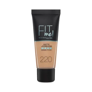 MAYBELLINE Fit me! Tono 220 Base de maquillaje con acabado mate, para pieles normales a grasas.