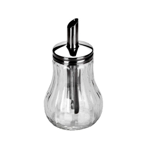 Dispensador de azucar fabricado en vidrio y acero inoxidable IBILI.