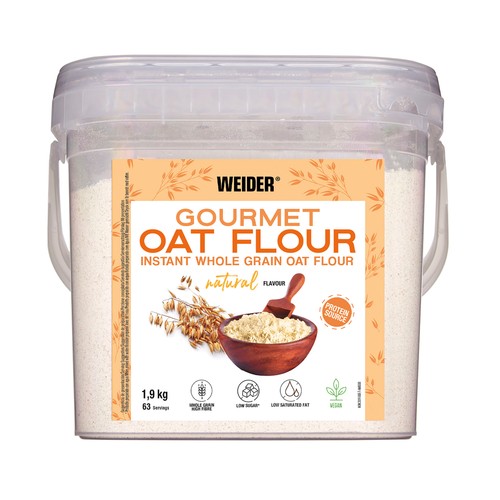 Harina de avena integral WEIDER 1,9 kg.
