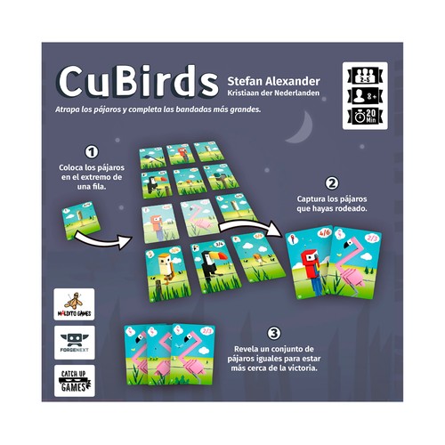 Juego de cartas Cubirds, de 2 a 5 Jugadores +8 Años MALDITO DIGITAL