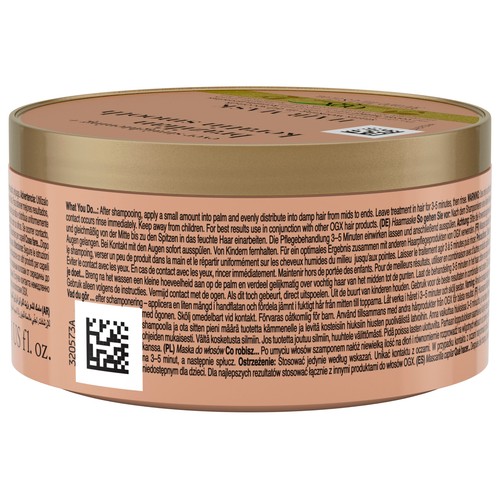 OGX Mascarilla capilar con keratina de Brasil, para cabellos rizados o encrespados 300 ml.