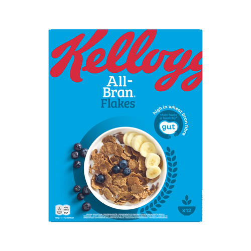 KELLOGG'S Cereales de trigo enriquecidos con salvado, vitaminas y minerales KELLOGG´S All-Bran 375 g.