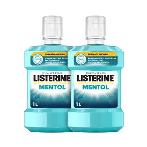 Imagen de LISTERINE Enjuague bucal diario, con sabor mentol 2 x 1 l.