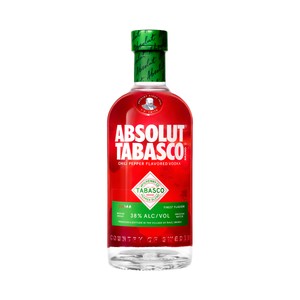Absolut Tabasco Vodka Blanco con Sabor a Chile Picante Botella 70 Cl. 700 ML
