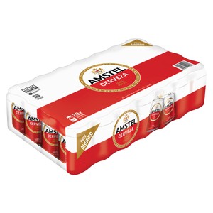 Imagen de AMSTEL 100 % MALTA Cervezas rubias pack. 28 uds. x 33 cl