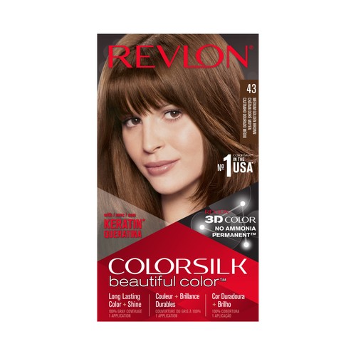 REVLON Colorsilk Tinte de pelo tono 046 Castaño dorado medio.