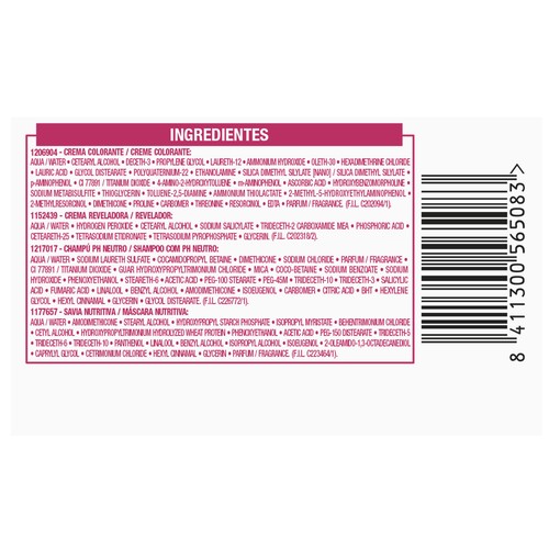 L´ORÉAL PARIS Tinte de pelo permanente tono 5.6 Caoba L´ORÉAL PARIS Excellence creme.