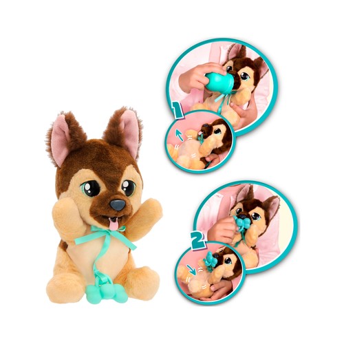 Peluche Interactivo Baby Paws Yummy Pastor Alemán IMC TOYS