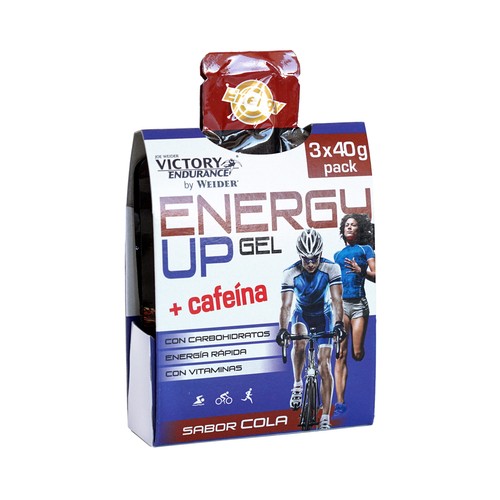 VICTORY ENDURANCE Gel energía, sabor cola VICTORY ENDURANCE 3 x 40 g.