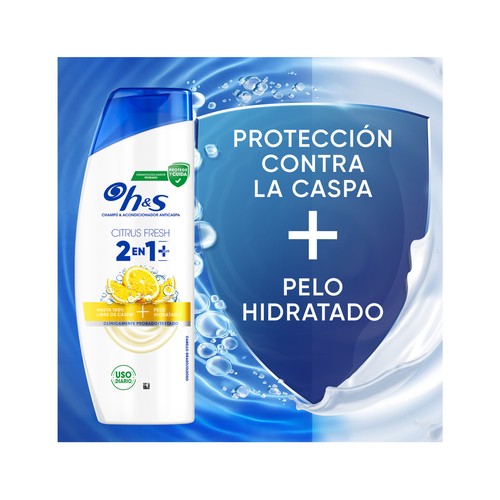 H&S Citrus fresh Champú y acondicionador anticaspa, para cabellos grasos 300 ml.