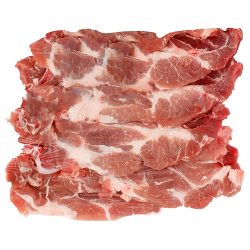 Chuletas de aguja de cerdo
