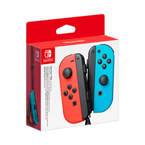 Imagen de Set de joy-cons izquierdo y derecho, color azul y rojo neon, NINTENDO SWITCH.
