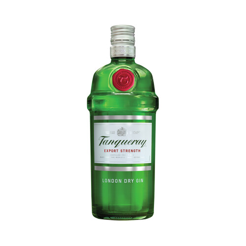 Ginebra premium tipo London dry gin TANQUERAY botella de 70 cl.