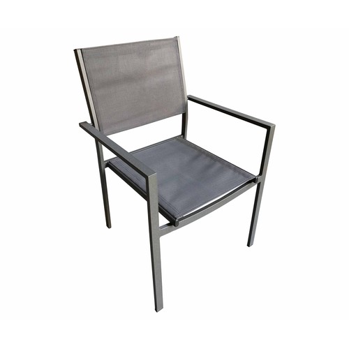 Silla de jardín robusta y ligera apilable de 56x56x87 cm, IKUNIK.