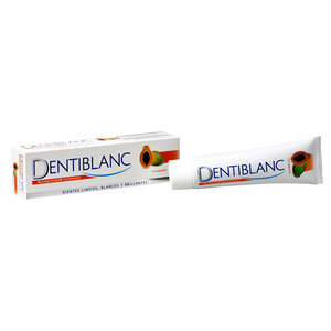 Imagen de DENTIBLANC Pasta de dientes con papaya y acción blanqueante DENTIBLANC 100 ml.