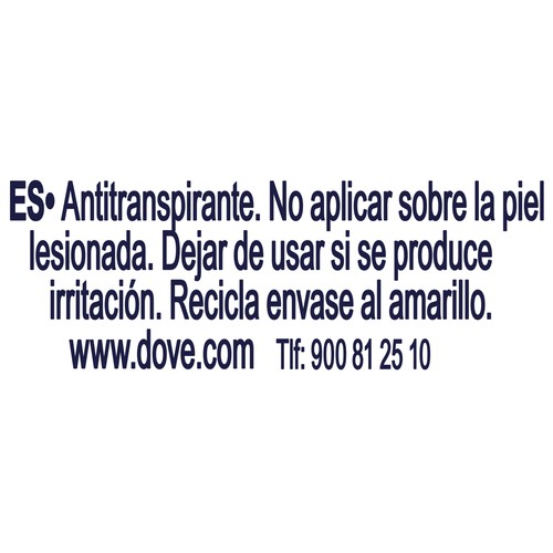 DOVE Fresh care+ invisible Desodorante roll on para mujer, sin sales de aluminio 50 ml.