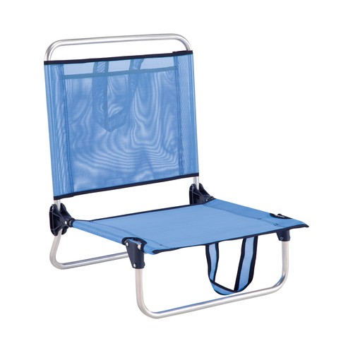 Silla de aluminio y textileno con asas 54x50x63cm, EREDU.