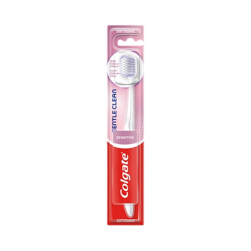 COLGATE Gentle clean sensitive Cepillo de dientes ultracompacto con filamentos super suaves.