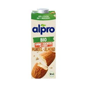 ALPRO Bio Bebida vegetal ecológica del almendra, sin azúcares 1 l. 