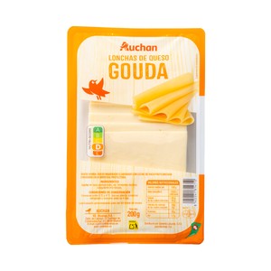 Imagen de AUCHAN Queso en lonchas Gouda 200 g Producto Alcampo.