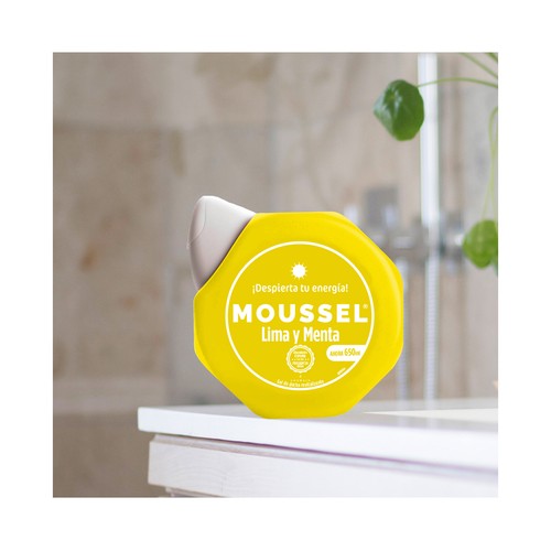 MOUSSEL Gel revitalizante para baño o ducha con aroma a lima y menta MOUSSEL 650 ml