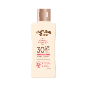 HAWAIIAN TROPIC Glowing protection Protector solar con FPS 30 (alto) y brillo sutil 75 ml.