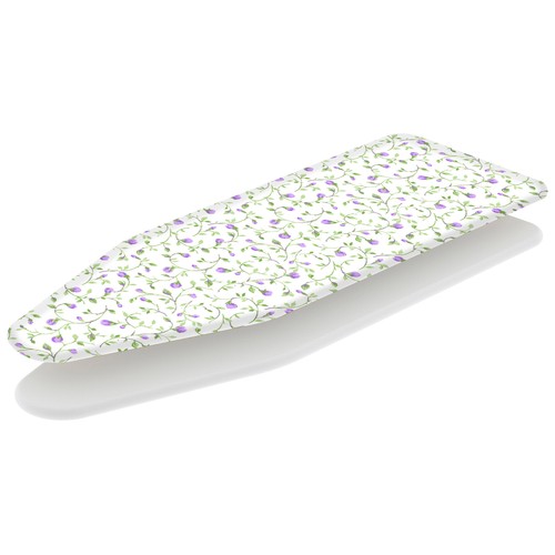 Funda de algodón y espuma 1,8mm para tabla de planchar, estampado floral, talla 0 (100/110cm X 29/33cm), ESSENTIAL.