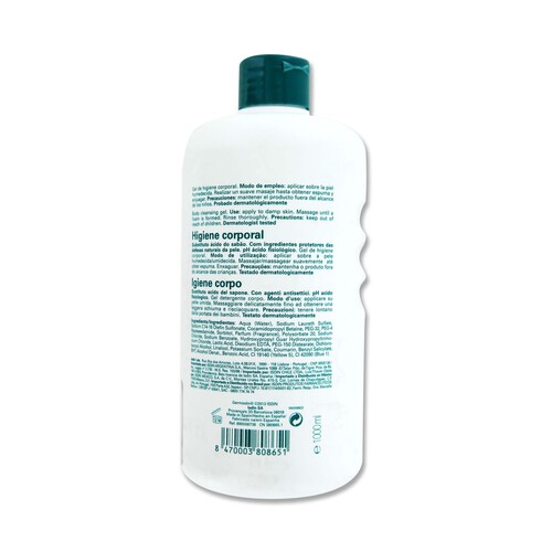 ISDIN Gel para baño o ducha sin jabón y con agentes antisépticos ISDIN Germisdin 1000 ml.