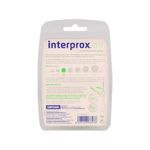 INTERPROX Cepillos interdentales micro INTERPROX 6 uds